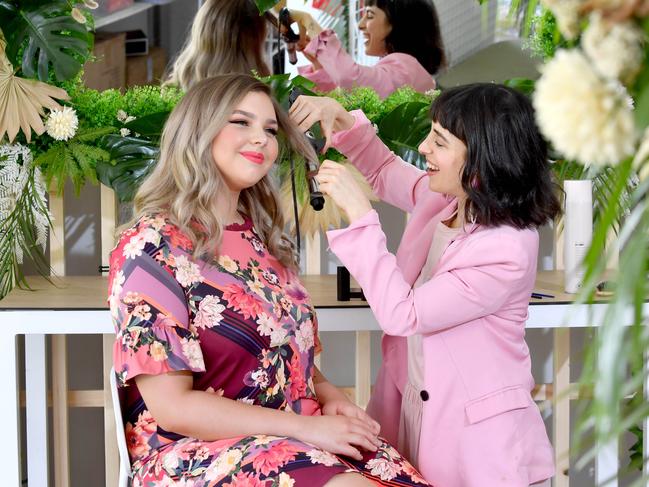 Erin Bodinar and Mandy Nash of M&amp;Co Style Bar pictured in the Village Green of Adelaide Oval. Picture: AAP Image/Sam Wundke.