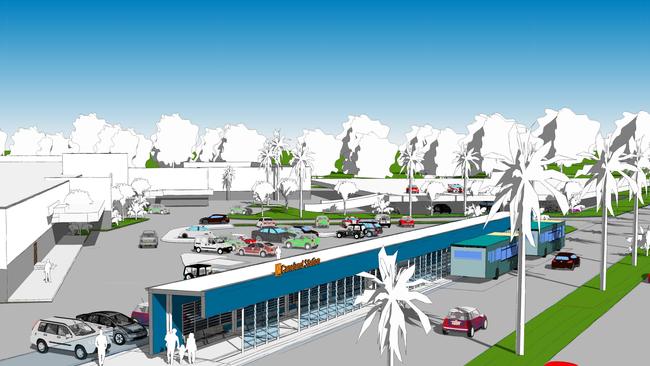 The new proposed bus interchange at Canelands Shopping Centre on Mangrove Road. Photo: Contributed