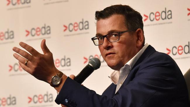 Premier Daniel Andrews said the days of having 100 per cent of people at their desks 100 per cent of the time were over. Picture: Nicki Connolly