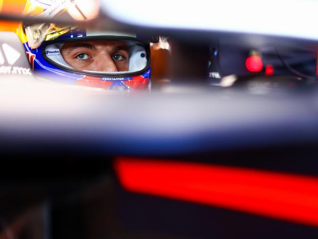 Max Verstappen was the only man to go under 1min 16sec with his blistering qualifying time to take pole position. Picture: Getty Images