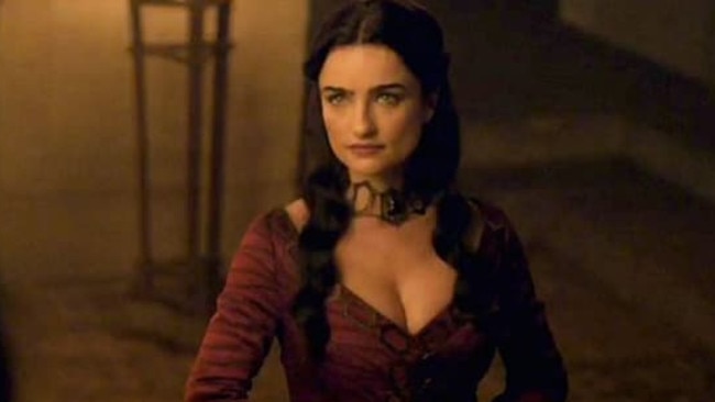 Red Priestess Kinvara. She’s also stunning but she has the same necklace as Melisandre, suggesting she’s about 300 years old as well.