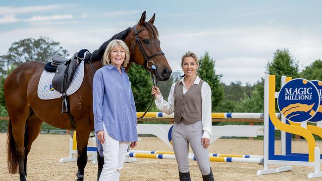 Magic Millions co-owner Katie Page and ambassador Elsa Pataky.