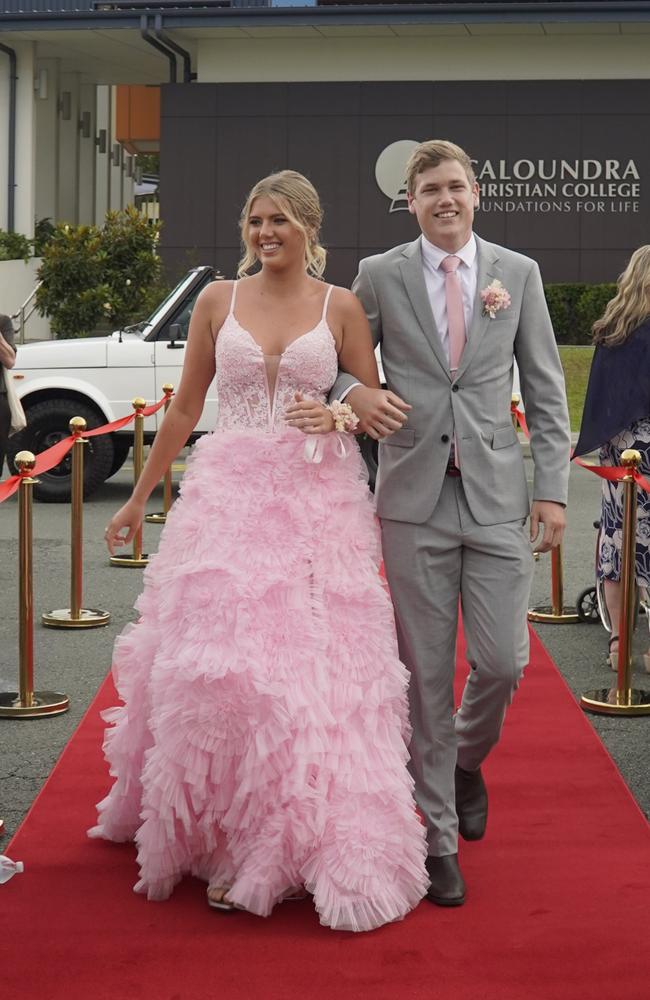 Josh and Charlotte at the Caloundra Christian College formal 2024