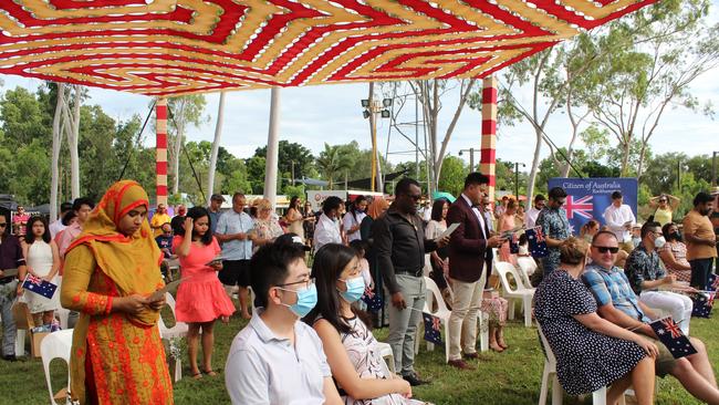 A citizenship ceremony in Rockhampton.