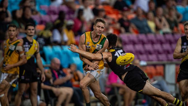 Jack Kluske in the 2023-24 NTFL Men's Grand Final between Nightcliff and St Mary's. Picture: Pema Tamang Pakhrin