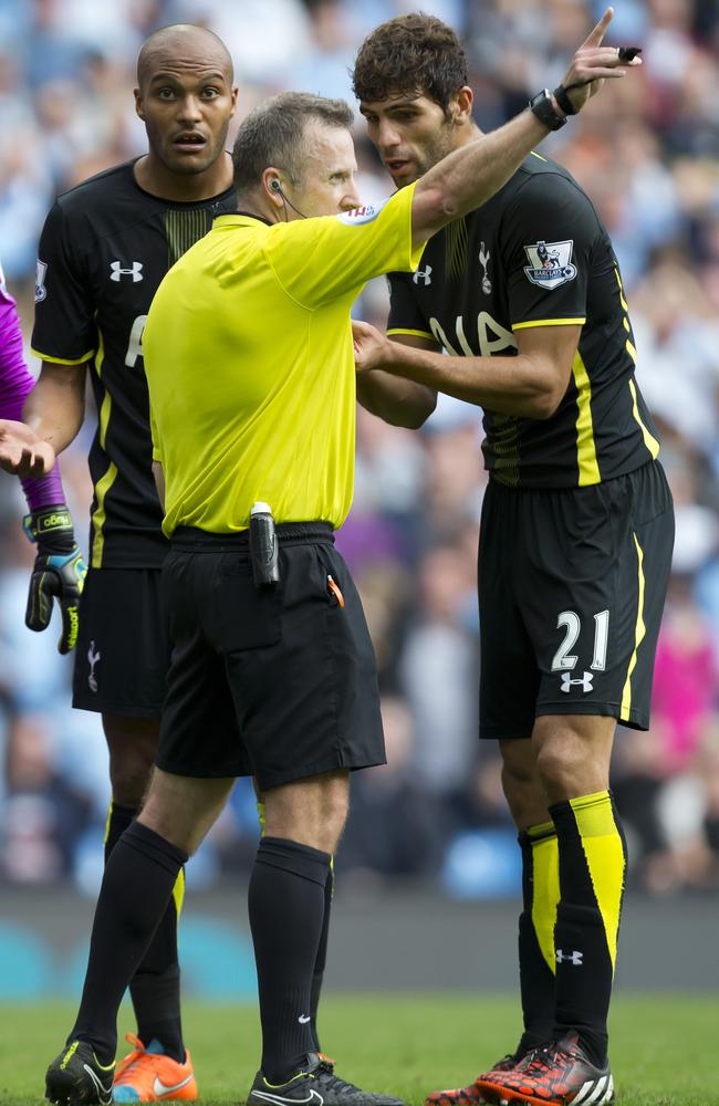 Federico Fazio is given his marching orders.