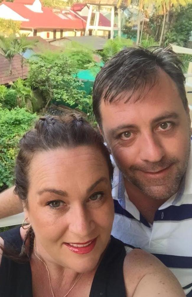 Megan Nicholson with her husband Andrew.