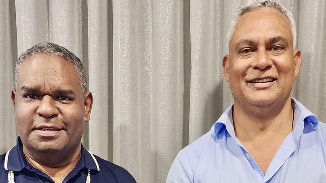 Torres Strait Island Regional Council Mayor Phillemon Mosby and CEO James William have called on the Federal Government to support the remote region with both funding and strategic partnership opportunities. Photo: Supplied.