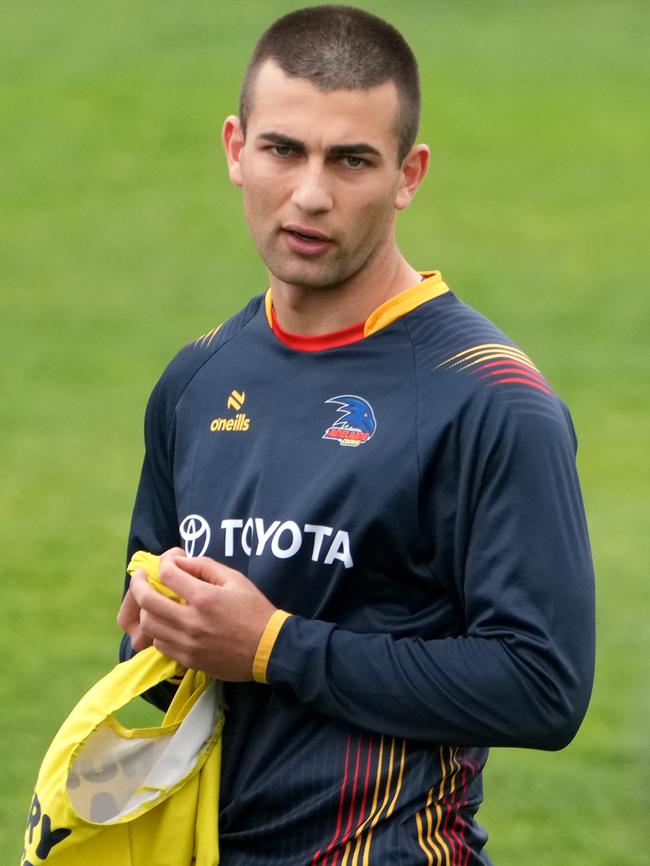 Josh Rachele training with Adelaide's SANFL team on Friday. Picture: Dean Martin