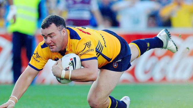 Mark Riddell in action for the Eels during his NRL career. Picture: Supplied