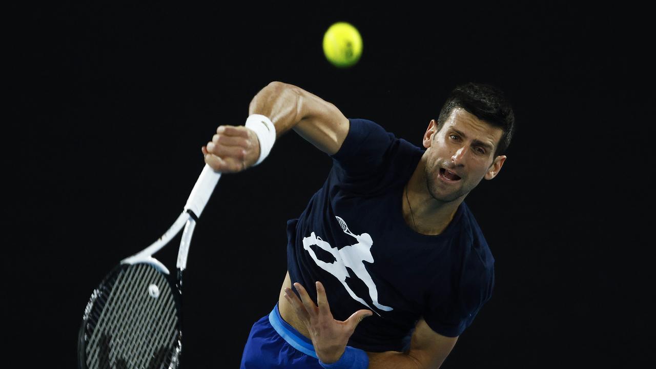 Novak Djokovic of Serbia. Photo by Daniel Pockett/Getty Images