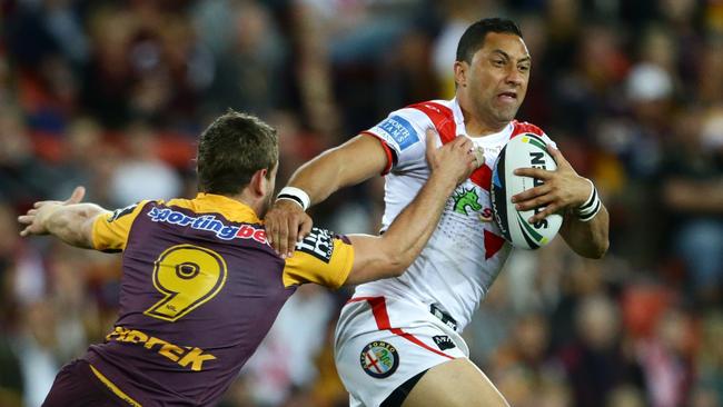 Benji Marshall of the Dragons in action.