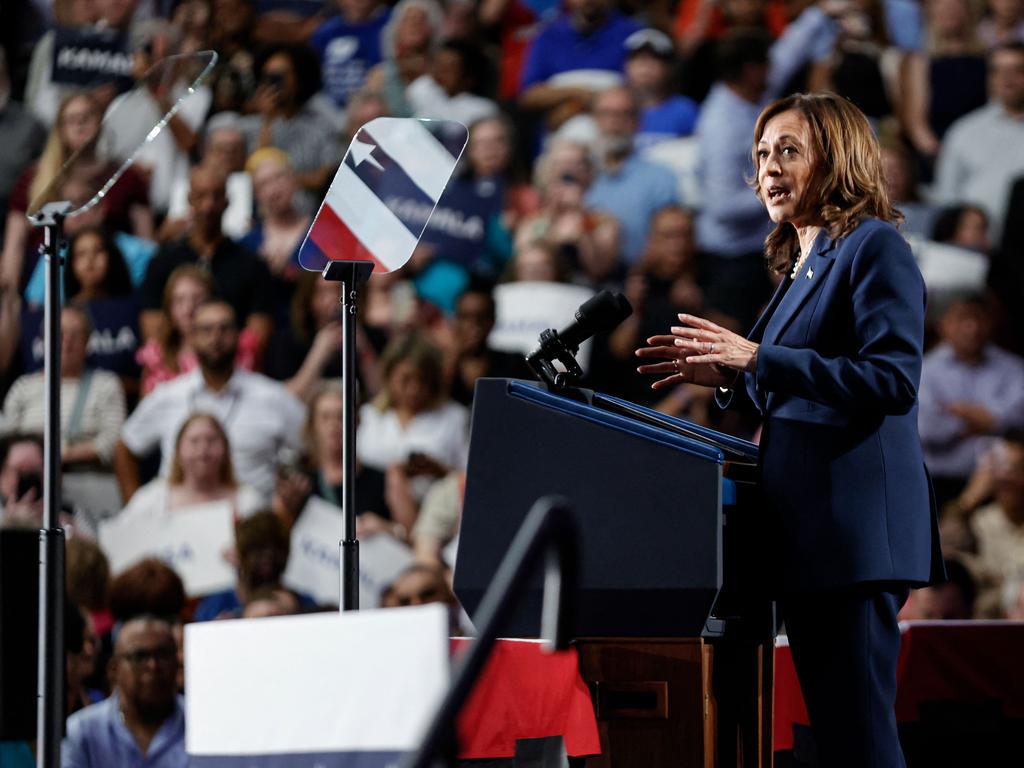 Kamala Harris during her first campaign rally in Milwaukee, Wisconsin. Picture: AFP