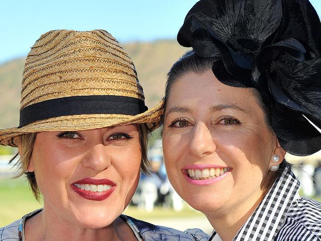 Ladies Day at Cluden Park. Lisa Inglis and Danielle Turek. Picture: Shae Beplate