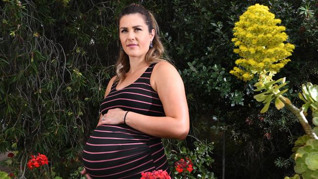 Selena Pregarc, 28, is pregnant with her first child and agrees that midwives’ care is focused on women and should be referred to as such. Picture: Tricia Watkinson