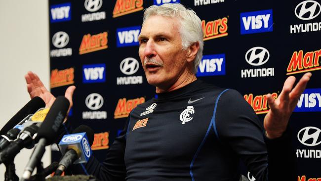 Former Carlton coach Mick Malthouse at Visy Park.