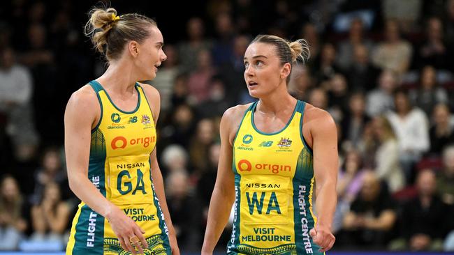 Kiera Austin (left) was below her best in Game 3. (Photo by Joe Allison/Getty Images)