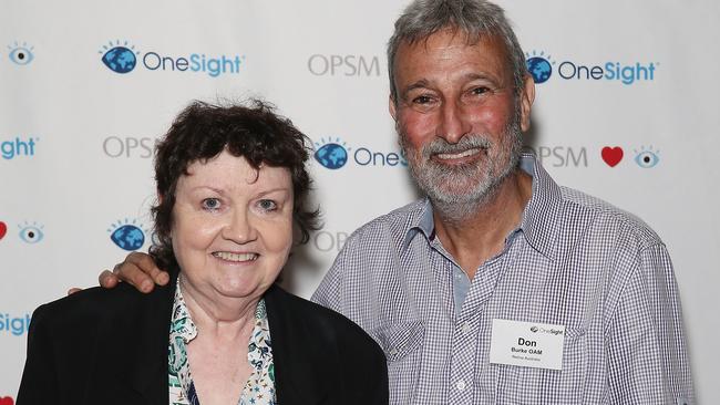 Don Burke and his wife Marea pictured together in 2014.