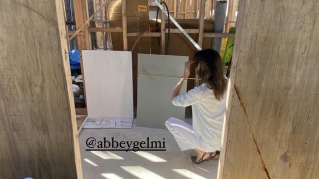 Abbey Gelmi says picking out the shower rails is ‘the fun part’ of building a home.