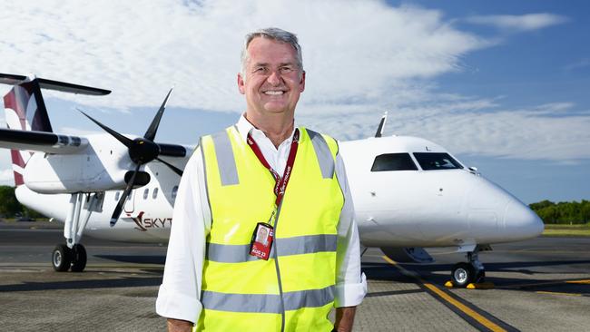 Cairns airline Skytrans has been acquired by global aviation giant Avia Solutions Group. Skytrans CEO Alan Milne said the new partnership was an opportunity for growth. Picture: Brendan Radke