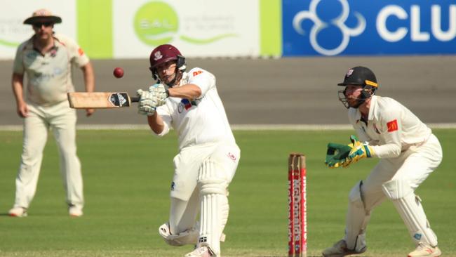 Cricketer Andrew Walsh suffered cramops during his big hitout. Pic: Hamish Solomons