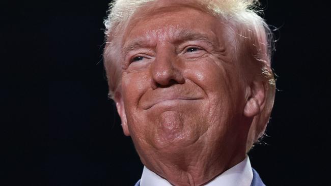 Donald Trump in North Carolina today. Picture: Win McNamee/Getty Images via AFP