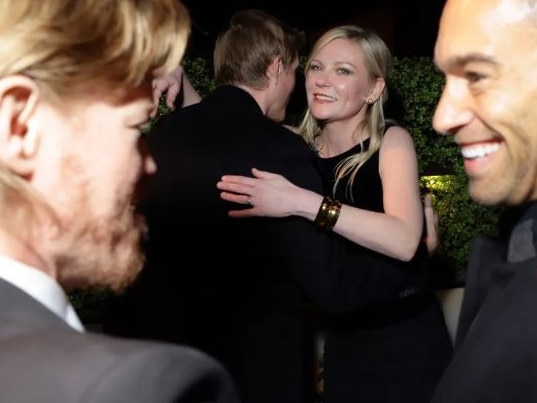 Kirsten Dunst parties after the Golden Globes. Picture: Getty Images