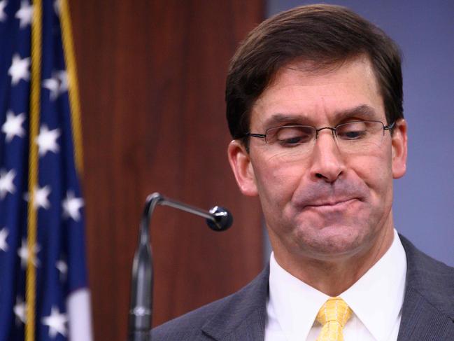 Former US Defence Secretary Mark Esper was “terminated” by Donald Trump.