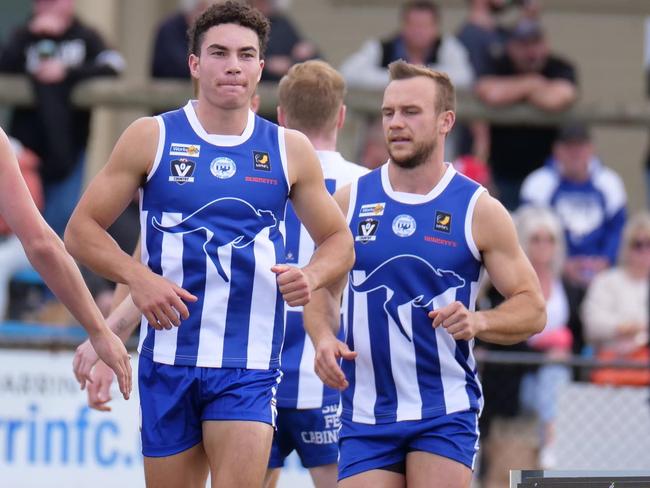 Zac Foot playing for Langwarrin on Saturday. Picture: Paul Churcher