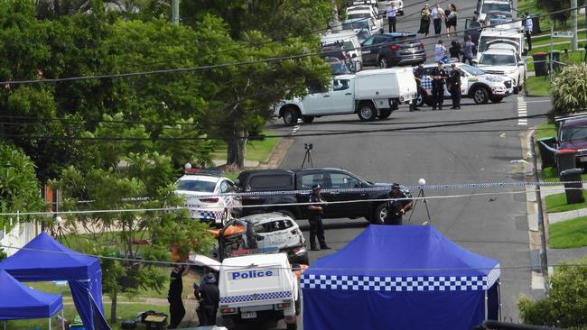 The Camp Hill street where Hannah Clarke and her three children were murdered. Picture: Lyndon Mechielsen/The Australian