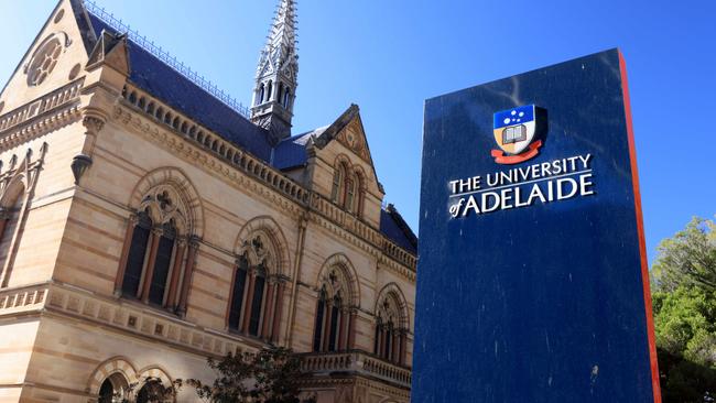 The University of Adelaide. Picture: NCA NewsWire/Kelly Barnes