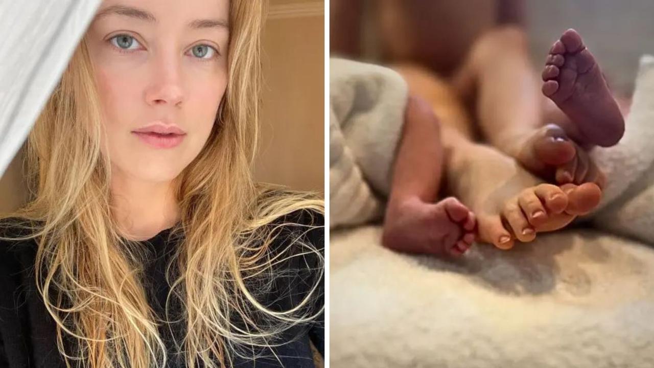 ‘Elated’ Amber Heard reveals double baby joy