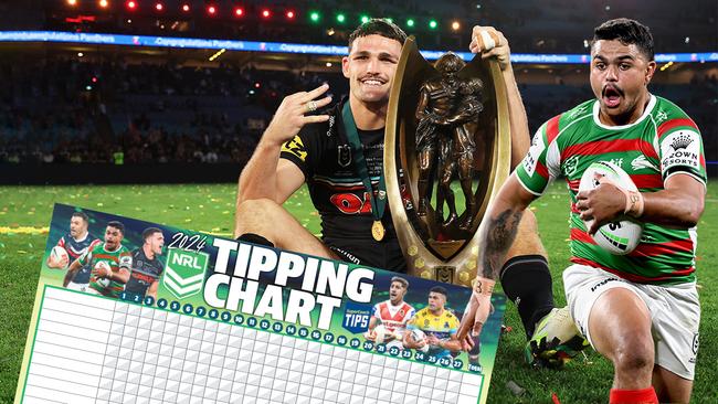 NRL 2024 tipping chart art