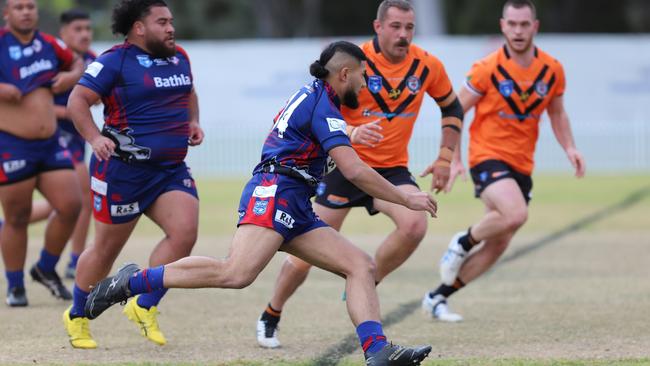 Brigham Iosefa for Campbelltown Collegians. Picture: Steve Montgomery