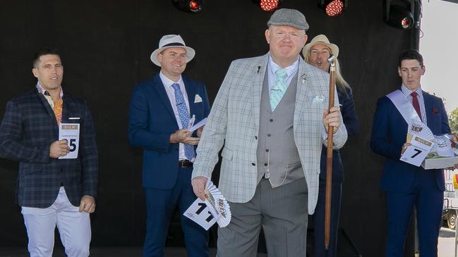 2021 TAB Ipswich Cup at the Ipswich Turf Club. Fashions on the Field. Main Stage. Category 2. Best Dressed Male winner – Pictures Paul Johnston