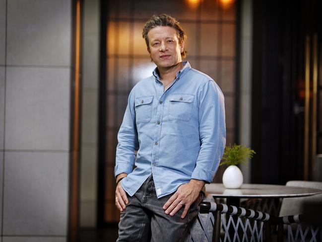 Celebrity chef Jamie Oliver in Sydney this week. Picture: Sam Ruttyn