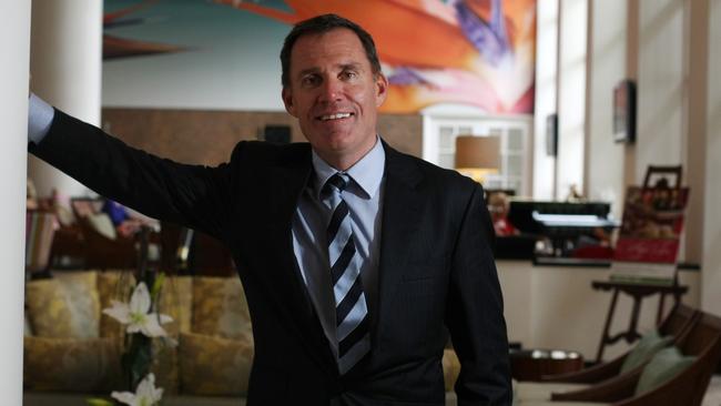 Accor boss Simon McGrath missed out on the NRL’s top job.