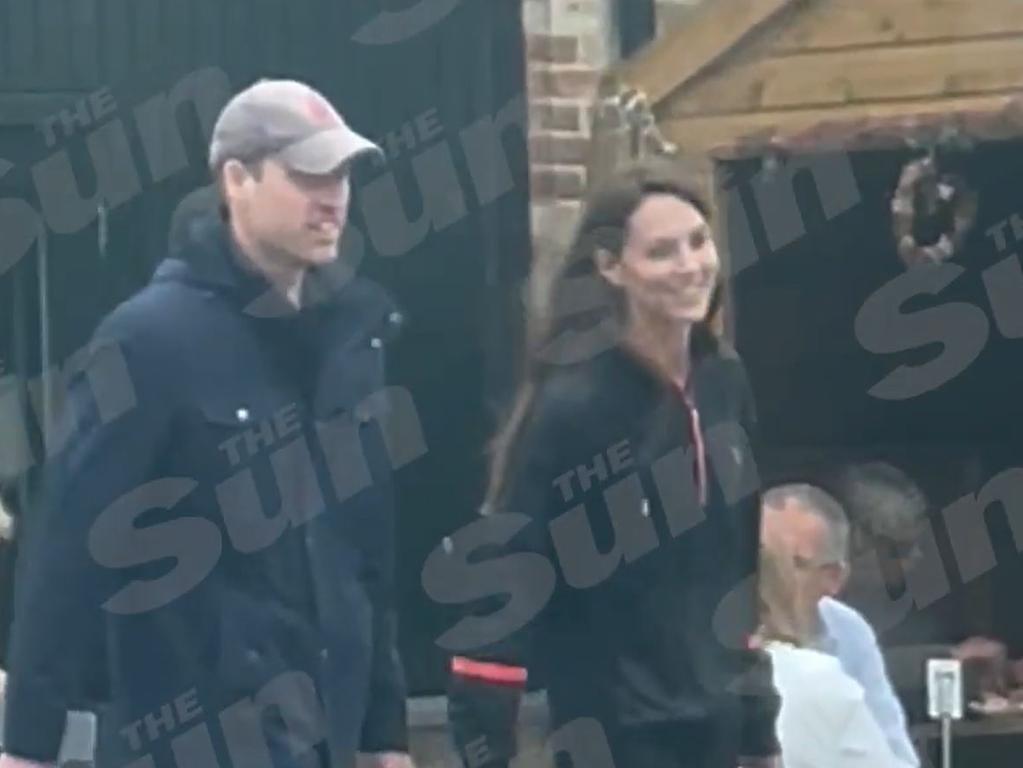 Kate Middleton has been filmed in public for the first time in months. Picture: The Sun / TMZ / News Licensing