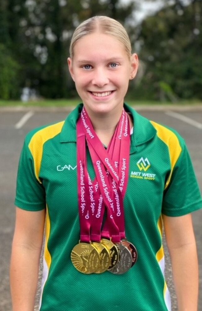 Charlize Goody has been named as one of Queensland's best young sporting stars.