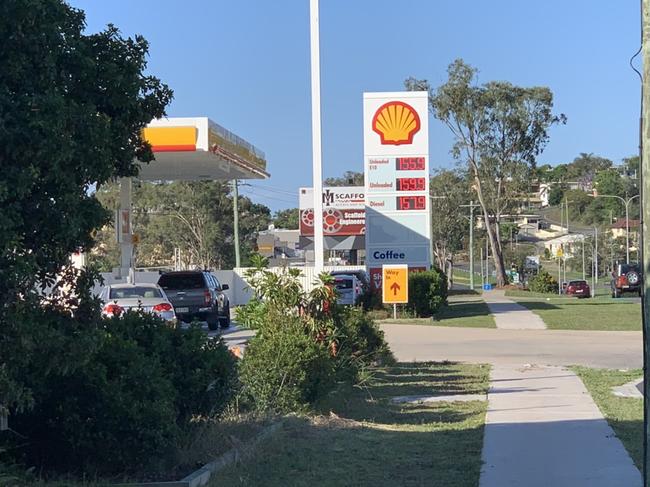 Shell on Dawson Highway hit 159.9 cents per litre on October 26.