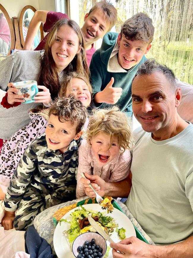 Former US fighter pilot Daniel Duggan with his family. The US is attempting to extradite him to face charges of exporting defence services to China. Picture: Instagram