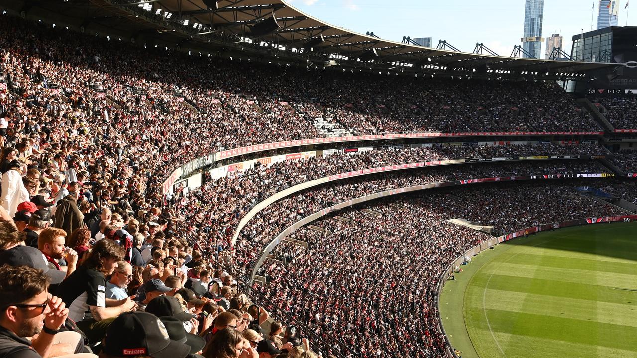 Jeremy Howe has guaranteed a Tasmanian team could get 100,000 members – the same as his team Collingwood. Picture: Getty Images