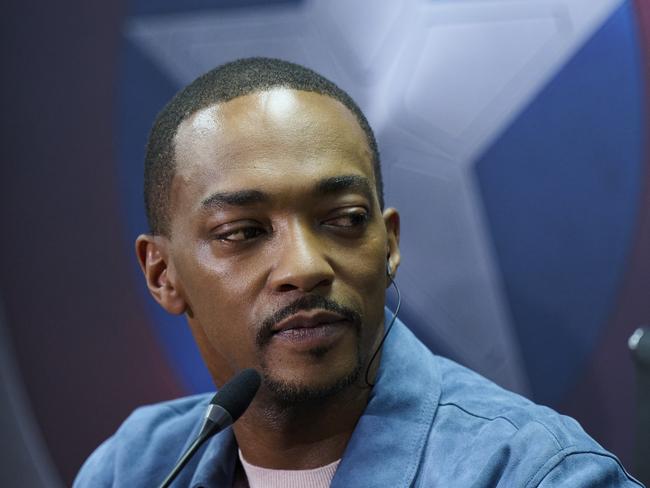 MADRID, SPAIN - JANUARY 28: Anthony Mackie attends the press conference for "CapitÃÂ¡n AmÃÂ©rica: Brave New World" at Rosewood Villamagna Hotel on January 28, 2025 in Madrid, Spain. (Photo by Carlos Alvarez/Getty Images for Disney)