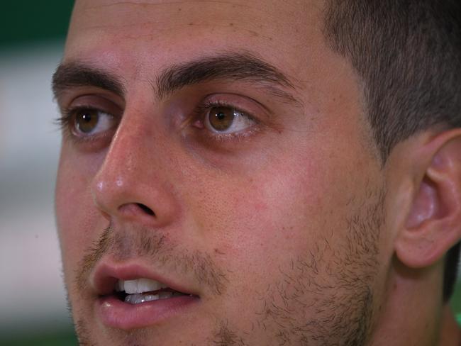 Former Socceroos striker Tomi Juric has parted ways with Melbourne Victory. Picture: AAP Image/Dean Lewins