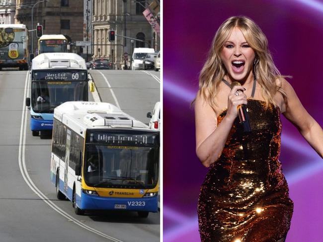 A bus strike is set to affect the Kylie Minogue concert at Boondall.