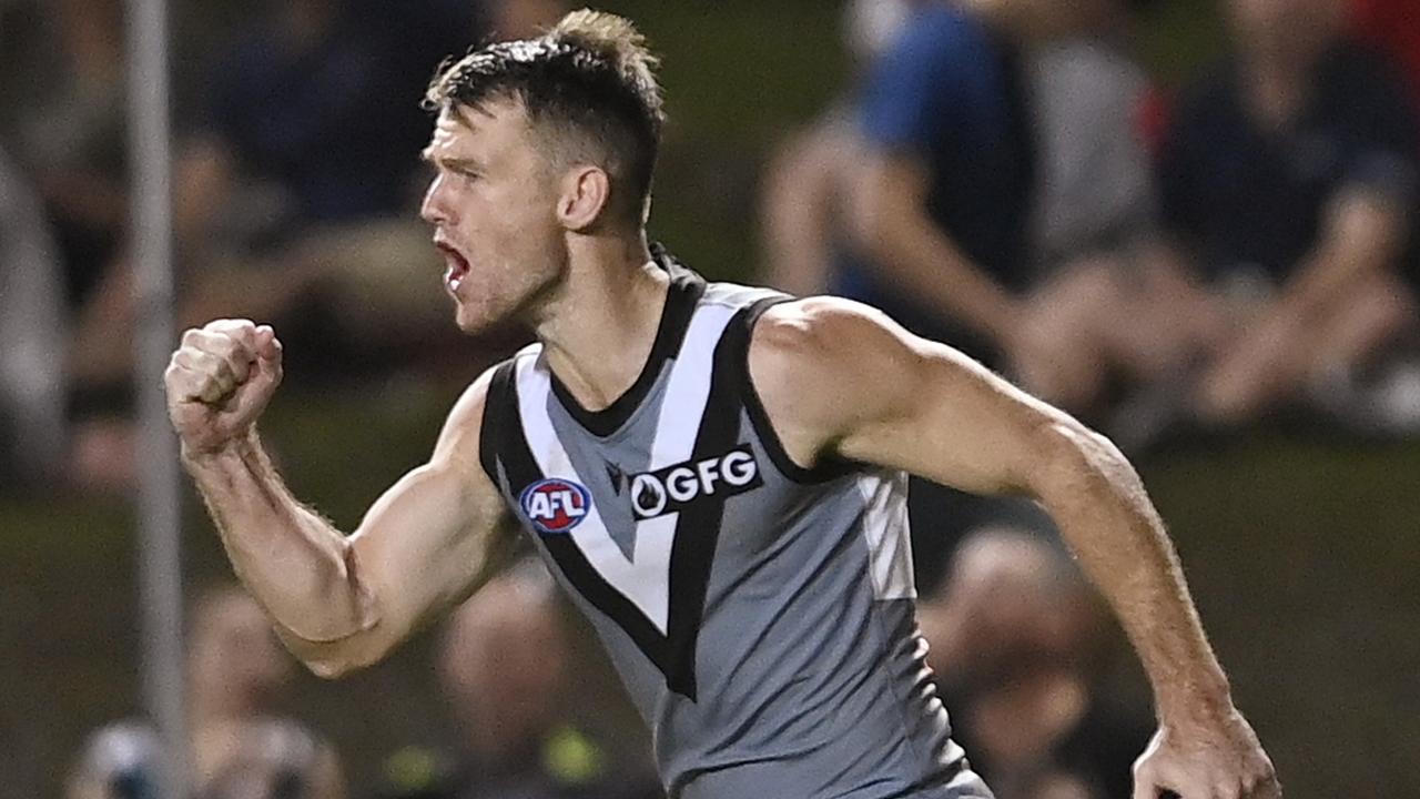 Robbie Gray kicked the matchwinning point in Cairns. Picture: Ian Hitchcock/Getty Images