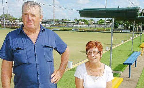 Greenkeeper Colon Gorrie and club manager Amy Ambrey are unimpressed by the attack on the greens. Picture: Mike Knott