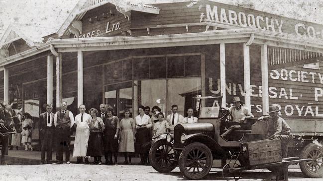 Maroochy Co-operative Cash Store and staff, Stevens Street, Yandina, ca 1925. Photo: contributed