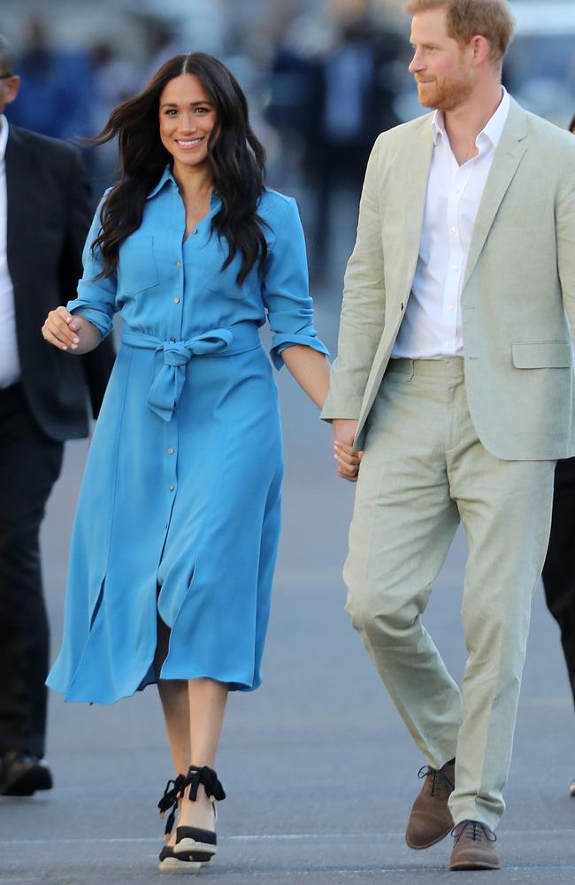 Meghan was to provide a copy of her cookbook, Together, to those at the District Six Homecoming centre she visited. Picture: Chris Jackson/Getty.