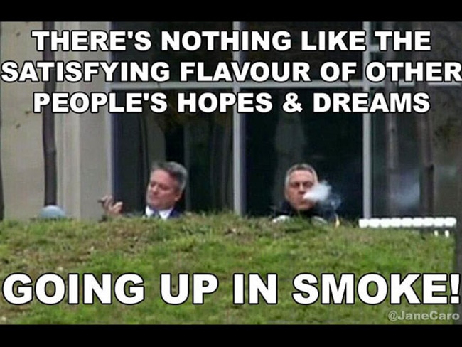 Internet meme ... inspired by Jane Caro on Twitter. Picture: Twitter
